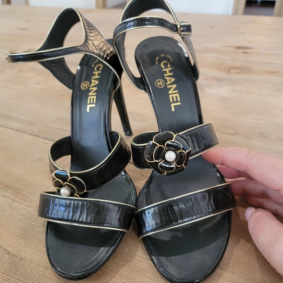 Chanel shoes sandals size 40.5 - Picture 1 of 10